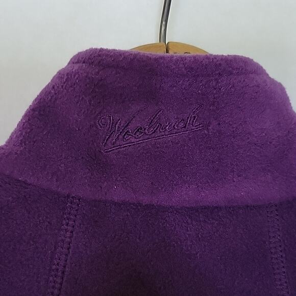 Woolrich Purple Fleece Vest Size Medium M - Picture 3 of 5